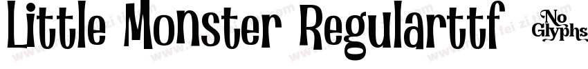 Little Monster Regularttf字体转换